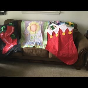 Lot of very big flags for outdoors